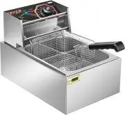 2500W 10.6 QT Electric Deep Fryer with 6.3 QT Removable Basket, Temperature Adju