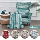 Elastic Wing Back Chair Cover Armchair Stretch Slipcover Furniture Protect Cover