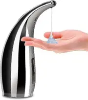 300ml Automatic Soap Dispenser - Silver Infrared Touchless Soap Dispenser