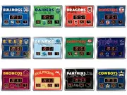 NRL SCOREBOARD Digital LED Wall Clock Calendar Temp Sign Gift - Choose Teams