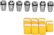 Respicefinem 7Pcs Spring Collet Set Mill Chuck Collets for Nuts Reamer Tools with 1 0mm To 7 0mm Clamping Range Made Of High Quality Spring Steel