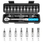 Velobici CNC Alloy Bicycle Torque Wrench Preset Adjustable Torque 2-24NM Ratchet
