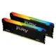 Kingston 金士頓 金士頓FURY Beast RGB D4 3200 16G(8*2)(KF432C16BB2AK2/16)桌上型記憶體