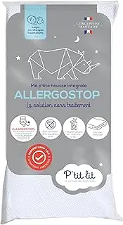 P'tit Lit Allergostop Baby Mattress Protector 70 x 140 cm | Full Waterproof Cover | Natural Protection Against Mites and Bed Bugs - No Chemical Treatment - Oeko-Tex Standard