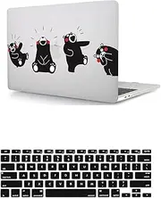 HLAAJJX Compatible with New MacBook Pro 16 inch Case 2024-2021 Release A2485 A2780 A2991 M1 M2 M3, Color Printed Plastic Laptop Case & Keyboard Cover -Carton Bear