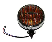 Fog Light With Yellow Lens Fits Volkswagen Type1 Bug Type2 Bus Type3 Ghia (for: Volkswagen)