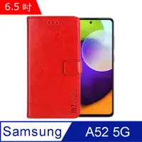 在飛比找PChome24h購物優惠-IN7 瘋馬紋 Samsung A52 5G (6.5吋) 