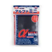 KMC Card Sleeves Mini Super Alpha Black (50) New