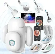 Bebird Home 30S Camera for Ear Canal Wax Removal Tool, Flexible Ear Viewing Scope Oto-scope Cleaner with Cam, UVC Light, Visible Liquid Applicator & Tweezers, Video EarPick Kit for Adults & Kids