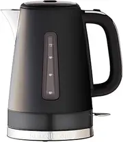 [Russell Hobbs] RHK92BLK, Brooklyn Kettle, 1.7L, Quiet Boil Technology, Blue Light Illumination, Swivel Base, Removable Anti-Scale Filter, Black