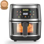 8-In-1 Air Fryer, 7.5QT Air Fryer with Visible Cooking Window, 8 Cooking Presets