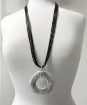 Long String Necklace Pendant Nickel free Fashion Women Art Craft 14319