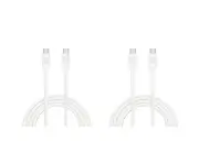 2x Bonelk Long-Life 1.2m/60W Easy Grip USB-C Cable For iPhone 15 White