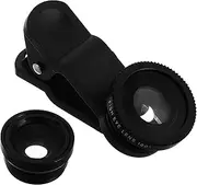 NUOBESTY 1 Set Smartphone Camera Lens Kit Fisheye Wide Angle Macro Lenses for Enhanced Photography Compact Portable Mobile Accessories for Travel and Everyday Use