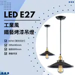 FEAST LIGHT🕯️【C82】LED E27X1 工業風鐵藝烤漆吊燈 線長90CM 可另外加購燈泡