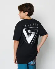 [Skylark] Skylark Boys' Penrose T-Shirt in Black Size 10 10 Black