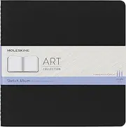 Moleskine Art Cahier Sketchbook Plain, Square, Black
