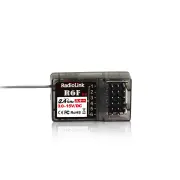 Radiolink R6F V4 2.4GHz 6CH FHSS Long Range Receiver for RC Car Boat RC6GS V2/RC4GS V2/T8FB/T8S Radio Transmitter
