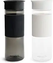 Munchkin® Miracle® 360 Cup Parent Pack, 24 Ounce Spill Proof Sippy Cups, Black and White, 2 Pack – Great for Toddlers, Big Kids or Adults