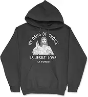 [Crazy Dog T-shirts] My Drug Of Choice Is Jesus Love JK Its Weed Unisex Hoodie Funny Sarcastic 420 Hooded Sweatshirt