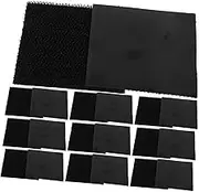 20Pcs Heavy Duty Double Sided Hook and Loop Fastener Strips for Auto Floor Mats Strong Adhesive Reclosable Mounting Tape Durable Nonintrusive Invisible Design for Cars and Home