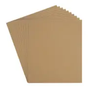 EVA Foam Sheets, [for Arts] - 11x8Inch 1.7mm Thickness / Light Brown / 12 Pcs