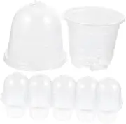 BESPORTBLE 15pcs Clear Plant Propagation Pots with Lids - Transparent Plastic Cups for Indoor & Outdoor Succulent and Houseplant Growth - Ideal for Nursery and Propagation Projects