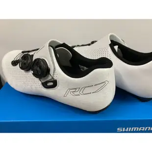 『時尚單車』SHIMANO RC701 公路車卡鞋 RC7 公路鎖鞋 寬版 白色 零碼
