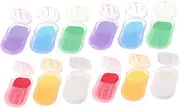 Mini Soap Paper Sheets 12 Boxes Portable Hand Soap Sheets for Travel Outdoor Camping
