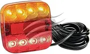 LED Autolamps 12-24V Stop/Tail/Indicator/Reflector/Licence Plate Lamp with 10 Metre Cable, 107 mm x 107 mm x 23 mm Size