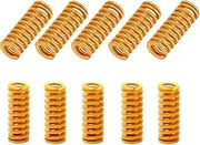 3D Printer Die Spring 8mm OD 25mm Long Light Load Compression Mould Die Spring Yellow Suitable with Ender 3s Bed (10-Pack)