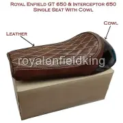 Fit For Royal Enfield GT & Interceptor 650 Touring Single Seat & Black Cowl