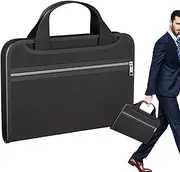 Expandable File Folder - Storage Bag File Organizer Fireproof Folder | Important Document Storage, Fire Safe Bag Multi Pockets with Handle & Labels for Letter A4 Paper