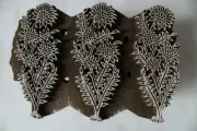 Fabric Printing Sheesham Wood Printing Block Floral Design