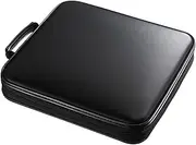 ERINGOGO Capacity DVD Storage Bag CD Holder Case with Handle for Car Lightweight Design for Easy Travel Zipper Multiple Discs DVD Organizer
