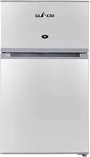 Glacio 65L Portable Fridge Bar Freezer Cooler Upright 12V/24V/240V Caravan Car Silver