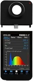 HPCS330UV High Precision UV Spectrometer 230-450nm PAR PPFD Meter Radiometer for LED Grow Lights Use for Home, Plant Growth Lab(HPCS330)