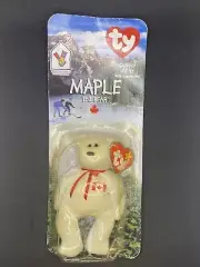 Vintage Maple The Bear McDonald's Ty Beanie Baby - Retired - with tag errors