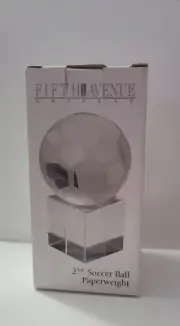 Fifth Avenue Crystal - Soccer Paperweight