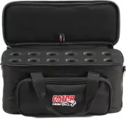 Gator GM-12B Padded 12 Microphone Bag (3-pack) Bundle