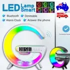 Smart Night Light Bluetooth Speaker Wireless Charger RGB Alarm Clock LED Lamp AU