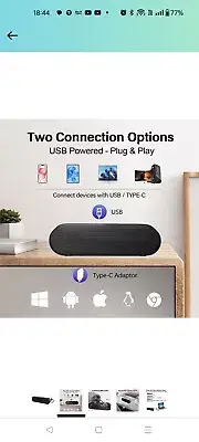 Computer Speaker, USB Powered Speaker for Desktop,Windows PC,Mac. Portable Mini