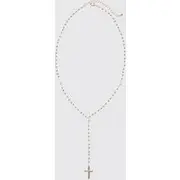Mens Long Gold Cross Chain