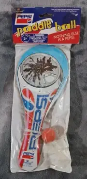 PEPSI 1995 WOODEN PADDLE BALLS NIP