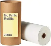 No Frills Refills Nappy Bin Liners - Compatible with Twist & Click Nappy Bin Systems - for Tommee Tippee, Closer to Nature, Diaper Genie - Diaper Trash Bags (200m)