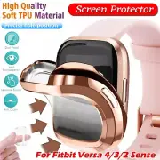 For Fitbit Versa 3 Sense Watch Screen Protector Cover TPU Soft Full Coverage AU
