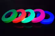 5 Pack 1 Inch UV Blacklight Reactive Fluorescent Gaffer Tape 5 Rolls x 50 Yards