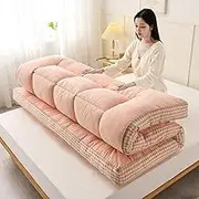 Futon, Folding Floor Mattress, Roll Up, Tatami, Single, Double, King Size, Japanese Futon Mattress, with Non-Slip Backing(B,1.2mx2m)