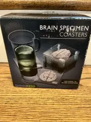 Anatomic Brain Specimen Coasters Set of 10 pieces with Original Box