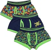 [4 KIDZ] Childrens Kids Boys Elasticated 3 Pack Multipack Cotton Boxer Trunks Underwear, Pink, 2 - 3 Years